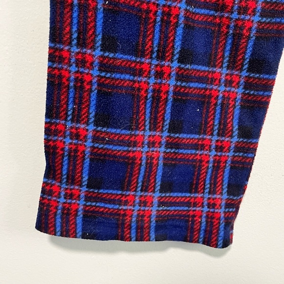 Tommy Hilfiger Sleepwear Plaid Fleece Pajama Pants Blue Red S Cozy Lounge - Picture 11 of 13